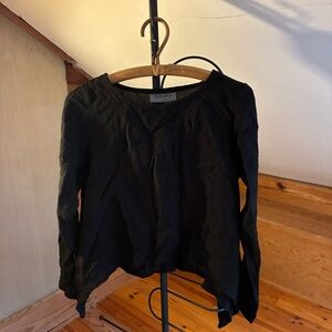 Eleven Stitch Design Black Long Sleeve Top, EUC, M